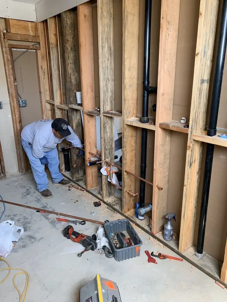 Commercial rough-in plumbing for Gas Line Repair in Turnbull